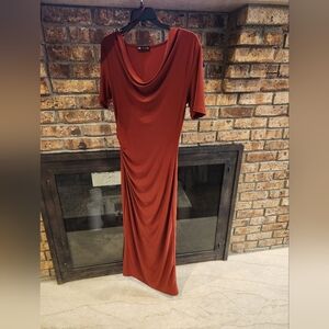 Rust Red Zara Maxi Dress